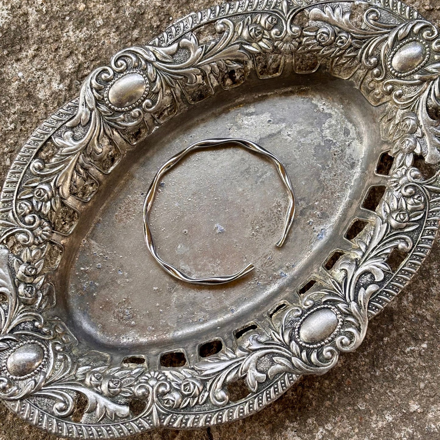 S925 Sterling Silver minimalist adjustable bracelet