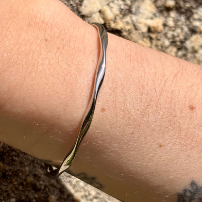 S925 Sterling Silver minimalist adjustable bracelet