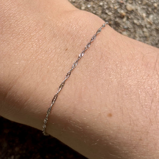S925 Sterling Silver minimalist bracelet