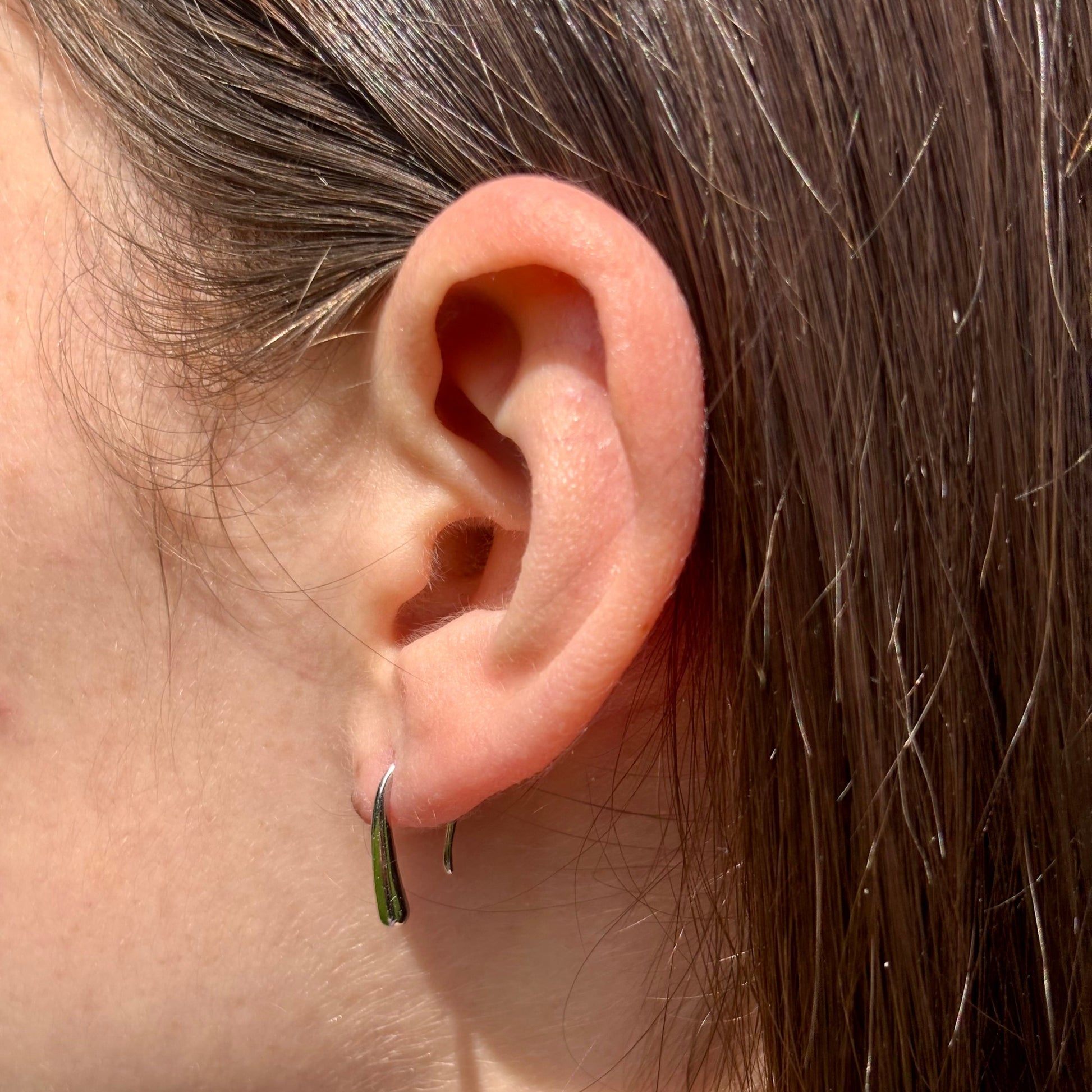 S925 Sterling Silver minimalist drop water earrings