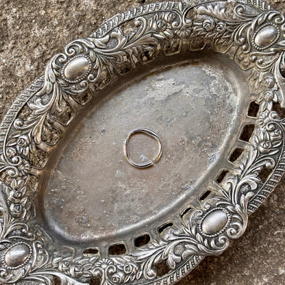 S925 Sterling Silver minimalist adjustable ring